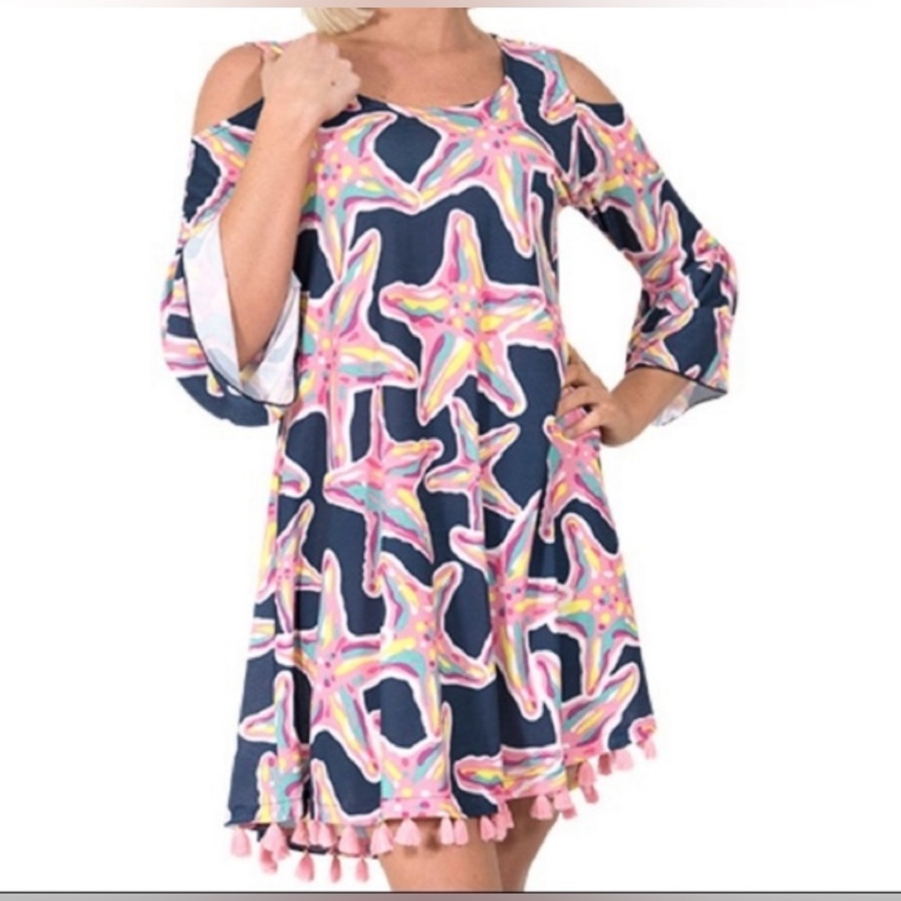 Simply Southern Starfish Tassle Dress